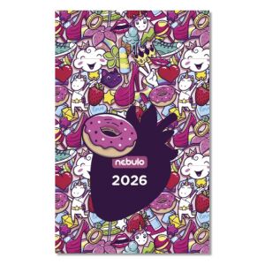 Zsebnaptár NEBULO A/6 heti papírborítós Coolicorn 2026. 146725297 - Nebulo