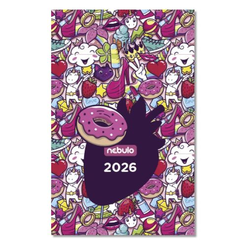 Zsebnaptár NEBULO A/6 heti papírborítós Coolicorn 2026. 146725297