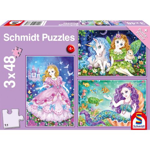 Princess, fairy and mermaid, 3x48db (56376) Prinzessin, Fee &amp; Meerjungfrau 146725664