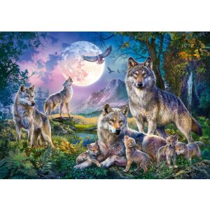 Wolves, 1500 db (58954) Wolfsfamilie 146725666 - Puzzle & Kirakó
