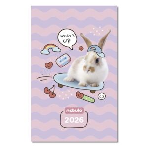 Zsebnaptár NEBULO A/6 heti papírborítós Whats UP 2026. 146725709 - Nebulo