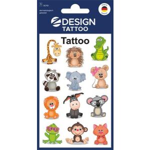 Matrica, tetoválás, 1 ív, 76x120 mm, AVERY ZWECKFORM, "Z-Design No.56761", állatok 146725725 - Tetoválás