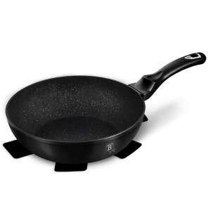 Berlinger Haus Black Silver Collection 28cm Wok with stand - Berlinger Haus