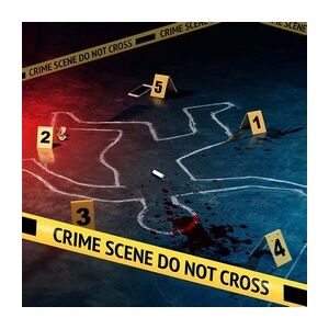 Tetthely helyszínelő dekorációs szett – Halloween parti kellékek, kordonszalaggal és számozott kártyákkal 146725791 - Halloweeni dekoráció