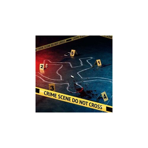 Tetthely helyszínelő dekorációs szett – Halloween parti kellékek, kordonszalaggal és számozott kártyákkal 146725791