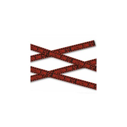Figyelmeztető kordonszalag Halloweenre – Infection Zone, 6 méter