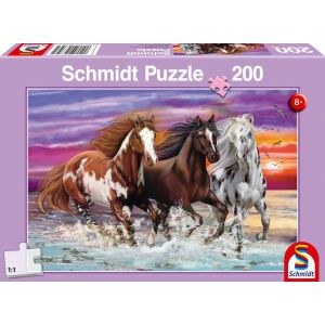 Trio of wild horses, 200 db (56356) Wildes Pferde-Trio 146725942 - Puzzle