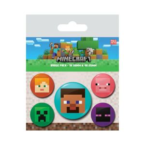 Pyramid MINECRAFT (FACES) kitűző szett 146725960 - Pyramid