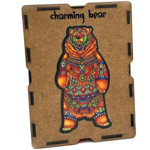 Bájos medve fa puzzle, L méret 146726047 - Puzzle & Kirakó