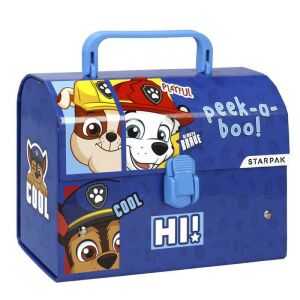 Starpak Mancs őrjárat iskolai tárolódoboz fogantyúval, kék – kemény fedeles, zárt 146726323 - Étel & Ital hordozó