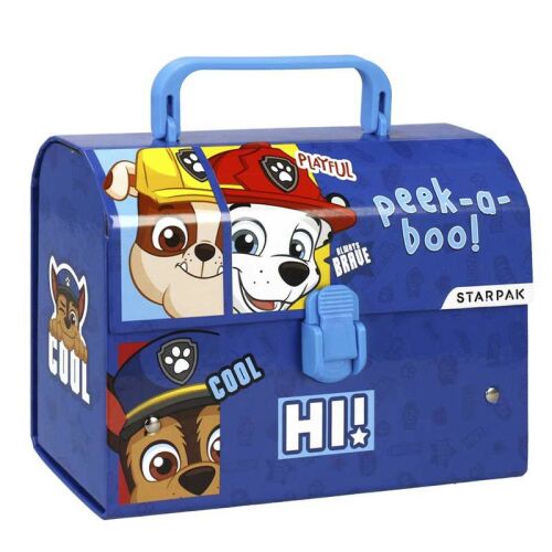 Starpak Mancs őrjárat iskolai tárolódoboz fogantyúval, kék – kemény fedeles, zárt 146726323