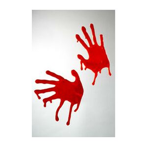 Véres Kézlenyomat Halloween Ablakdekoráció – 2 db-os szett 146726592 - Ablakmatrica