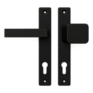 K05G kilincs-gomb jobbos, kapura, Fekete 90mm Fix jobbos 146726756 - Ajtógomb & Kilincs