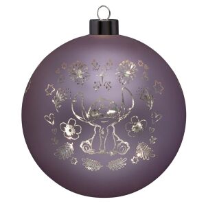 Декоративен LED глобус Stitch, Disney, 15 см, стъкло, лилав 146726878 - Disney
