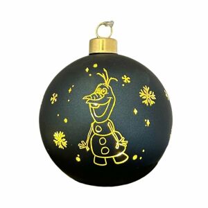 Dekoratív LED gömb, Olaf, Jégvarázs, Disney, 10 cm, üveg, zöld 146726870 - Karácsonyfadísz