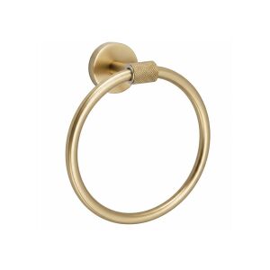 Kúpeľňový vešiak Ring 5710 Galo Brush Gold 146726976 - Držiaky na uteráky
