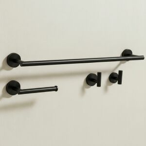 Set accesorii pentru baie Ari Black 4 piese 146726982 - Accesorii baie