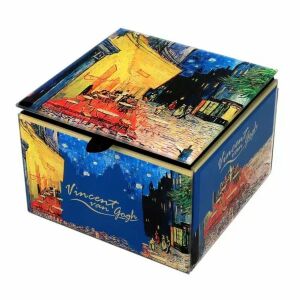 Van Gogh Kávéház éjjel üveg ékszertartó doboz - 10x7x10 cm 146727184 - Ékszertároló