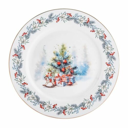 Karácsonyi porcelán desszertes tányér - 20 cm - Magic Christmas 146727229