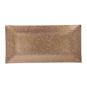 Arany színű üvegtál / gyertyatartó - téglalap alakú - 21x11 cm 146727241 - Dekortál