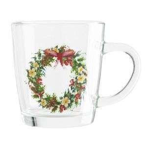 Karácsonyi koszorús üvegbögre - 350 ml 146727262 - Konyha & Étkezés