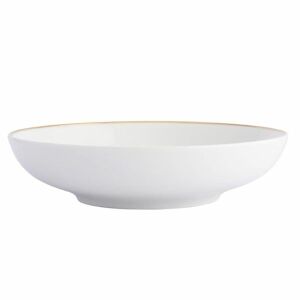 Altom Design Bella Gold porcelán mélytányér - 20 cm 900 ml - fehér/arany 146727285 - Tányér