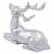 Rénszarvas ezüst figura karácsonyi dekorációhoz, kandallóra - 8,5x5x8 cm 146727306