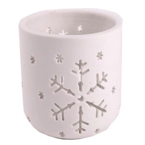 Porcelán mécsestartó - hópelyhes - 8,3x7,6 cm 146727358 - Mécsestartó