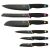 Berlinger Haus BH-2145 6-piece knife set with diamond coating, black blades and colorful handles