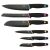 Berlinger Haus BH-2145 6-piece knife set with diamond coating, black blades and colorful handles