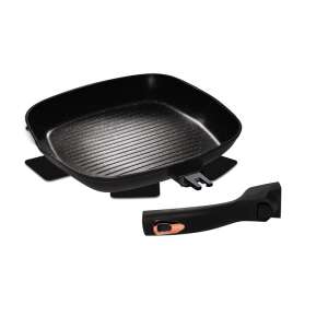 Berlinger Haus BH-1953 Black Rose Collection 28cm Grill Pan with Removable Handle - Berlinger Haus
