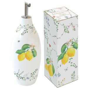 Porcelán olajkiöntő 300ml, dobozban, Fleurs et Citrons