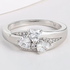 Arany tónusú Emporia Ötvözetű Gyűrű Fehér Emporia® Kristállyal, CAT035/54 146729144 - Női ékszer