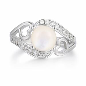 Arany tónusú Emporia Ötvözetű Gyűrű Fehér Emporia® Kristállyal és Tűzzománccal, CAT088/57 146729148 - Női ékszer