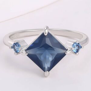 Arany tónusú Emporia Ötvözetű Gyűrű Kék Emporia® Kristállyal, CAT121/57 146729181 - Női ékszer