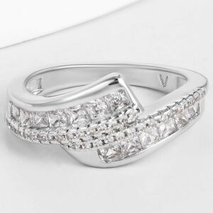 Arany tónusú Emporia Ötvözetű Gyűrű Fehér Emporia® Kristállyal, CAT120/59 146729185 - Női ékszer