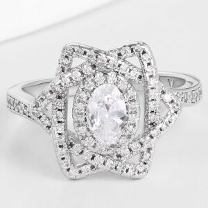 Arany tónusú Emporia Ötvözetű Gyűrű Fehér Emporia® Kristállyal, CAT113/52 146729188 - Női ékszer