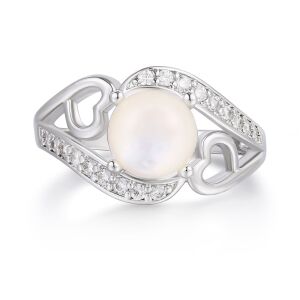 Arany tónusú Emporia Ötvözetű Gyűrű Fehér Emporia® Kristállyal és Tűzzománccal, CAT088/62 146729226 - Női ékszer