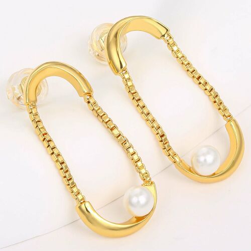 Arany tónusú Emporia Ötvözetű Fülbevaló, CAT100 146729249