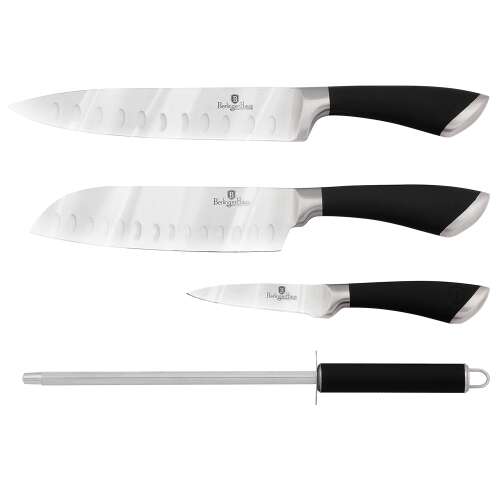 Set de 4 cuțite, negru