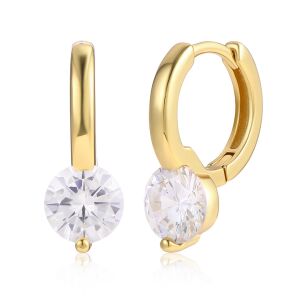 Arany tónusú Emporia Ötvözetű Fülbevaló Fehér Emporia® Kristállyal, CAT023 146729277 - Női ékszer