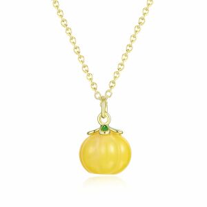 Arany tónusú Emporia Ötvözetű Nyaklánc Sárga Emporia® Kristállyal, CAT195 146729283 - Női nyaklánc