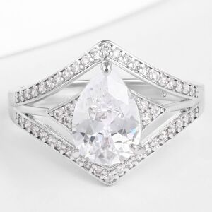 Arany tónusú Emporia Ötvözetű Gyűrű Fehér Emporia® Kristállyal, CAT079/62 146729291 - Női ékszer