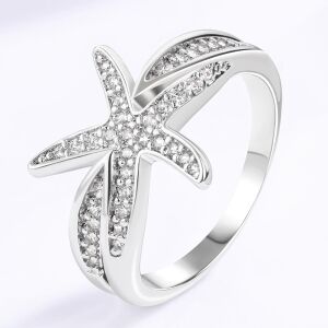 Arany tónusú Emporia Ötvözetű Gyűrű Fehér Emporia® Kristállyal, CAT083/57 146729299 - Női ékszer