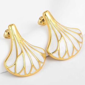 Arany tónusú Emporia Ötvözetű Fülbevaló Tűzzománccal, CAT156 146729323 - Női kiegészítő