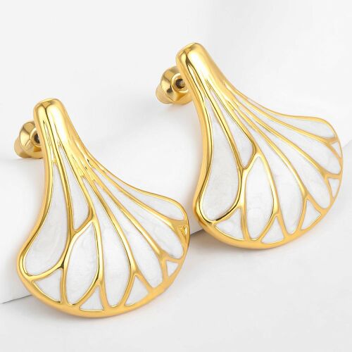 Arany tónusú Emporia Ötvözetű Fülbevaló Tűzzománccal, CAT156 146729323