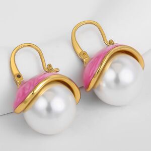 Arany tónusú Emporia Ötvözetű Fülbevaló Tűzzománccal, CAT182 146729317 - Női kiegészítő