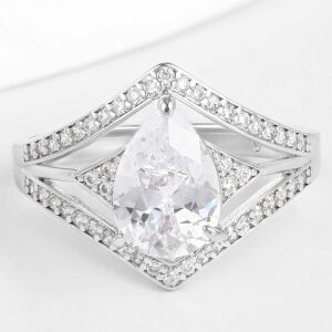 Arany tónusú Emporia Ötvözetű Gyűrű Fehér Emporia® Kristállyal, CAT079/54 146729319 - Női ékszer