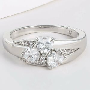 Arany tónusú Emporia Ötvözetű Gyűrű Fehér Emporia® Kristállyal, CAT035/52 146729349 - Női ékszer