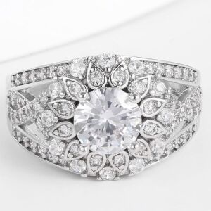 Arany tónusú Emporia Ötvözetű Gyűrű Fehér Emporia® Kristállyal, CAT111/59 146729384 - Női ékszer